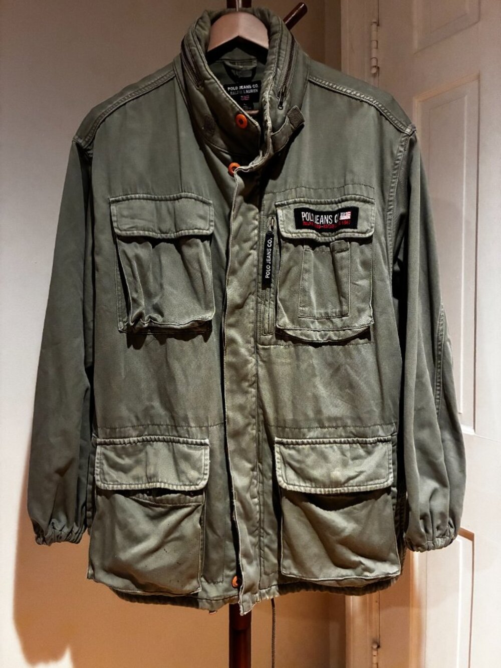 Vintage Jacket Polo Jeans Co. Ralph Lauren size L olive green